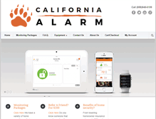 Tablet Screenshot of californiaalarm.com